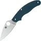 Spyderco UK Penknife - 2.95" CPM-SPY27 Leaf-Shaped Satin Plain Blade Cobalt Blue FRN Handle Cyclaire Knives and Tools