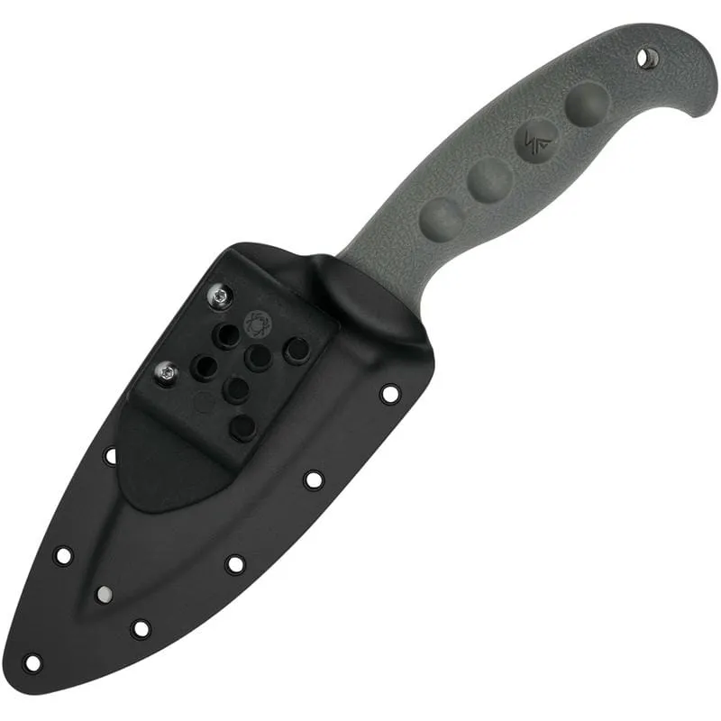 Spyderco Temperance Sprint Run Fixed Blade Knife - 4.46" CPM-CruWear SpyderEdge Blade Grey Handle Cyclaire Knives and Tools