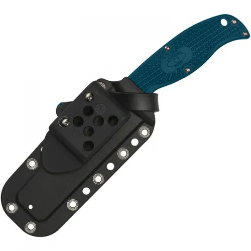 Spyderco Enuff 2 Knife - 3.93" K390 Leaf Shaped Blade Blue Handle