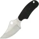 Spyderco ARK Neck Knife - 2.5" H2 Satin Plain Blade Black FRN Handle Cyclaire Knives and Tools