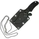 Spyderco ARK Neck Knife - 2.5" H2 Satin Plain Blade Black FRN Handle Cyclaire Knives and Tools