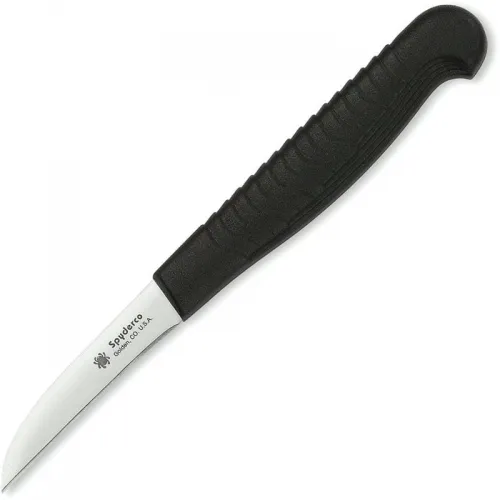Spyderco Mini Paring Knife - 2" Wharncliffe Blade Black Handle