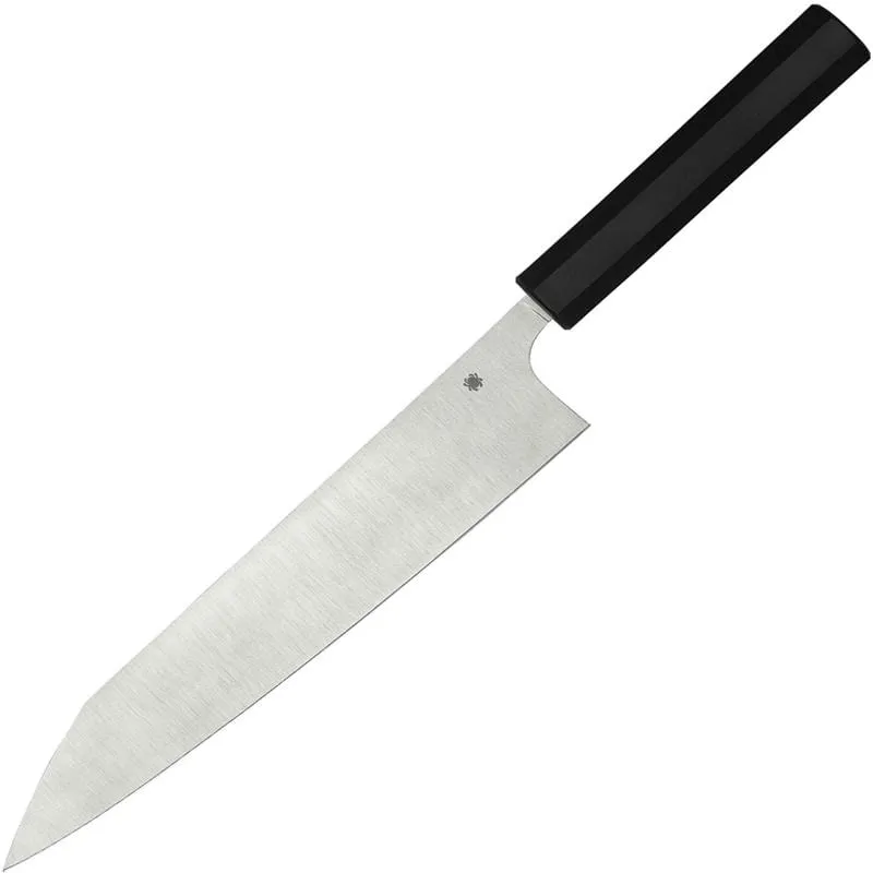 Spyderco Minarai Series Gyuto Knife - 10.13" CTS-BD1N Blade Black Polypropylene Handle Cyclaire Knives and Tools