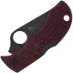 Spyderco Manbug Sprint Run Folding Knife - 1.90" CTS-PD#1 Black Blade Burgundy FRN Handle Cyclaire Knives and Tools