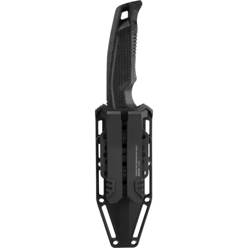 SOG Recondo FX Fixed Blade Knife - 4.61" CRYO 440A Black TiNi CP Blade Black GRN Handle Cyclaire Knives and Tools