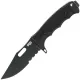 SOG SEAL FX Part Serrated Knife - 4.3" S35VN Black Tanto Blade, GRN Handles, Kydex Sheath Cyclaire Knives and Tools