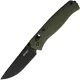 SRM Knives 255L-GP Ambi-Lock Folding Knife - 3.2" 10Cr15CoMoV Black PVD Blade Green G10 Handle Cyclaire Knives and Tools