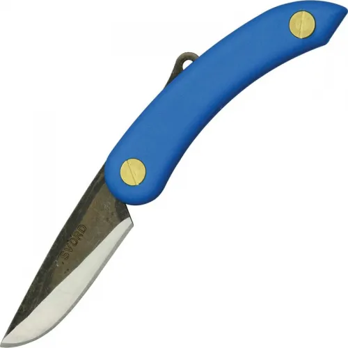 Svord Mini Peasant UK EDC Knife - 2.5" Carbon Steel Blade Blue Handle