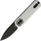 Vosteed Corgi Pup Trek Lock Knife - 2.37" 14C28N Black Blade White G10 Handle Cyclaire Knives and Tools