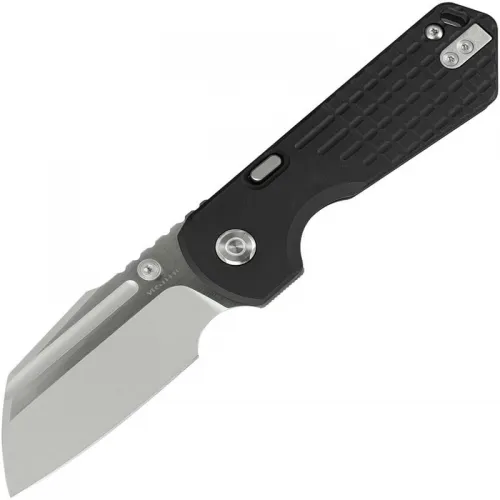 Vosteed Hedgehog Folding Knife - 2.99" CPM-S35VN Two-Tone Sheepsfoot Blade Black Frag Aluminum Handle