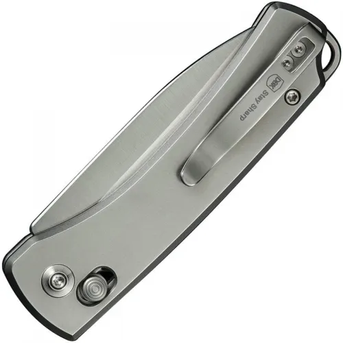 We Knife DBK Dutch Bushcraft NightBlade - 2.98" CPM-20CV Blade Polished Bead Blasted Titanium Handle