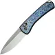 We Knife DBK Dutch Bushcraft NightBlade - 2.98" CPM-20CV Grey Blade Chidori Flamed Titanium Handle Cyclaire Knives and Tools