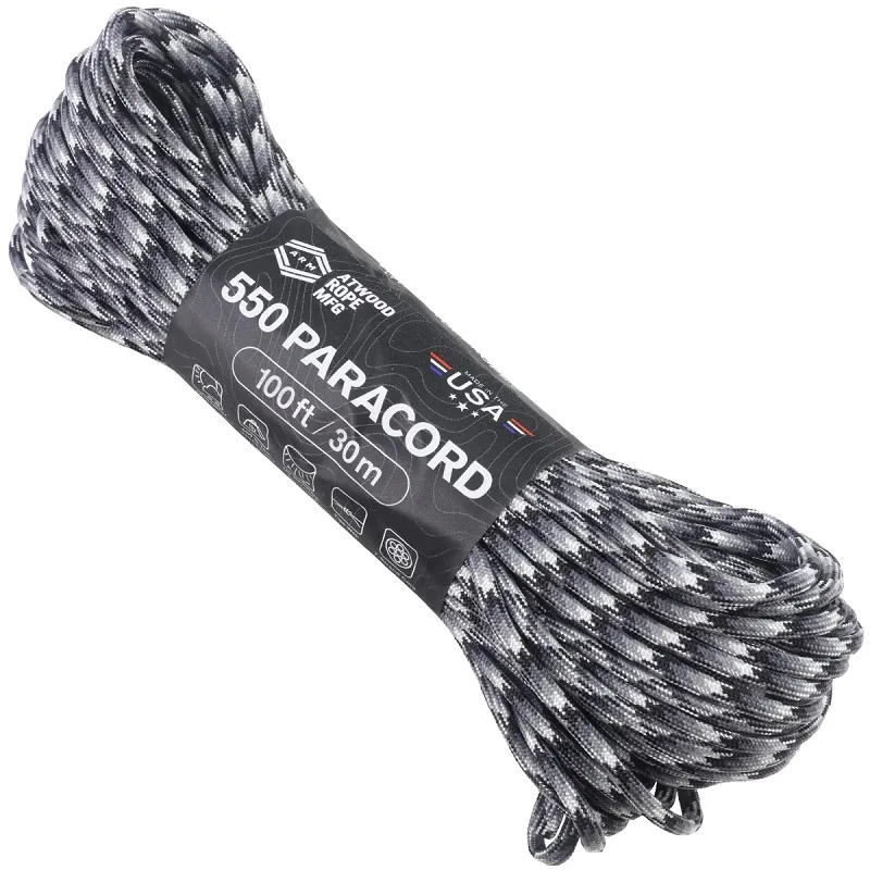 Atwood Rope MFG Premium 550 Paracord - Urban Camo - 100ft  Cyclaire Knives and Tools