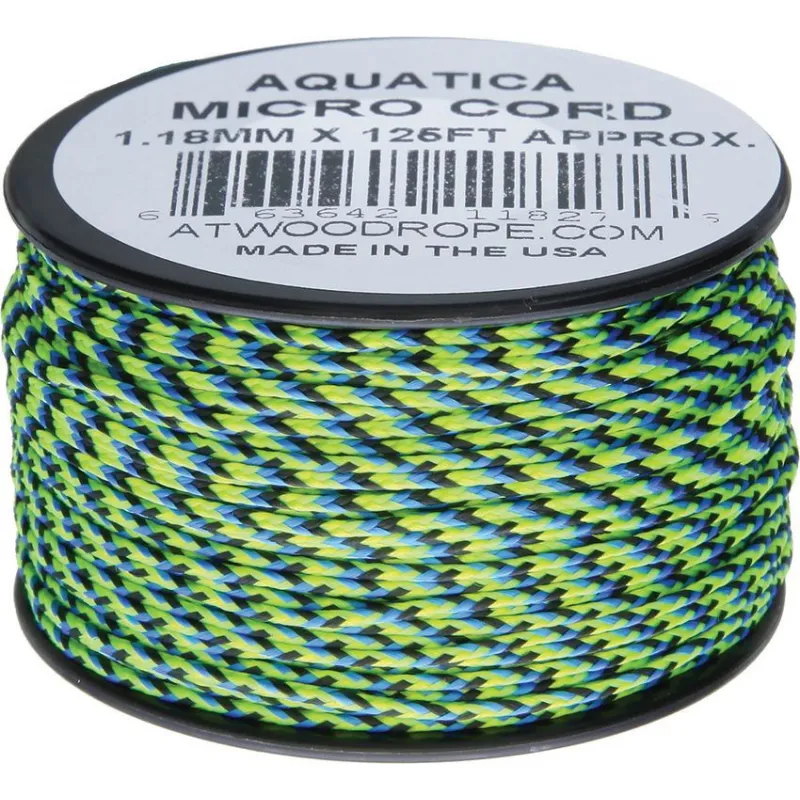 Atwood Rope MFG 1.18mm Micro Cord Aquatica 125ft Spool Cyclaire Knives and Tools