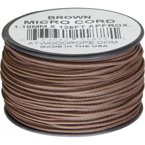Atwood Rope MFG 1.18mm Micro Cord Brown 125ft Spool