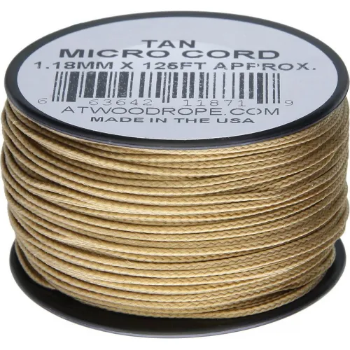 Atwood Rope MFG 1.18mm Micro Cord Tan 125ft Spool