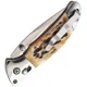 Bear & Son Slide Lock Folding Knife - 2.75" 14C28N DP Blade India Stag Bone Handle Cyclaire Knives and Tools