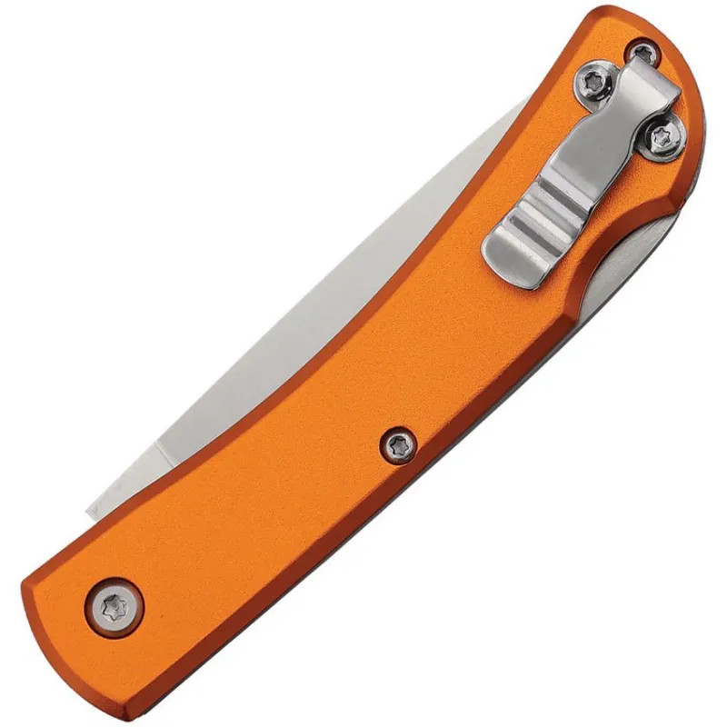 Bear & Son Farmhand Alien - 2.63" Satin Stainless Steel Blade Orange Aluminium Handle with Alien Artwork Cyclaire Knives and Tools