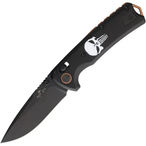 Bear & Son Nekama II Crossbar Lock Folding Knife - 3.25" 14C28N Black Stainless Steel Blade Aluminum Handle