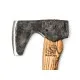 BeaverCraft AX6 Compact Long Bearded Bushcraft Hatchet – Carbon Steel Axe with Ash Wood Handle & Leather Sheath Cyclaire Knives and Tools