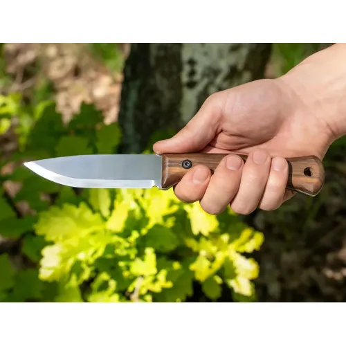 Beavercraft BSH6 Breeze Bushcraft Knife - 4.33" 1066 Carbon Blade Walnut Handle