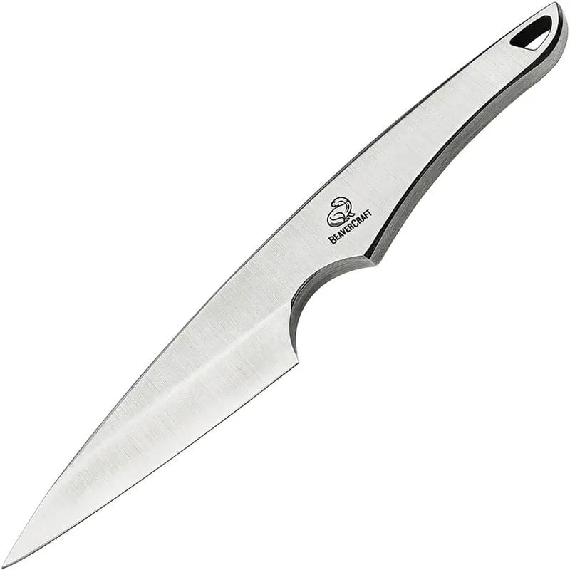 BeaverCraft NCK2 Neck Knife with Leather Sheath - 2.76" Blade Cyclaire Knives and Tools