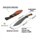 Beavercraft KKR1 Kukri Knife - 11.41" 1066 Black Carbon Blade, Walnut Handle Cyclaire Knives and Tools