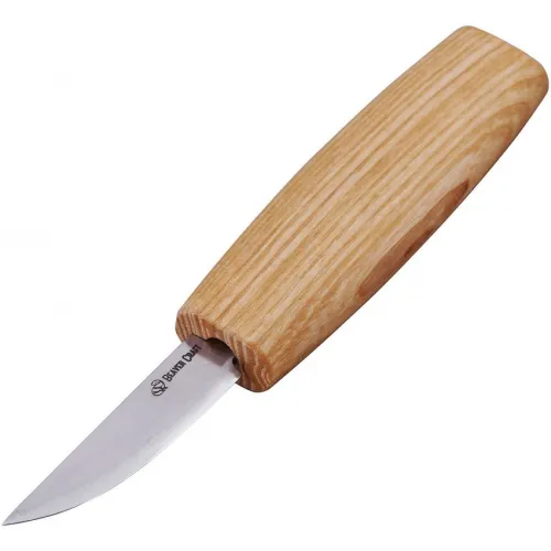 BeaverCraft C1 Small Whittling Wood Carving Knife - 2.36" Carbon Steel Blade Ash Handle