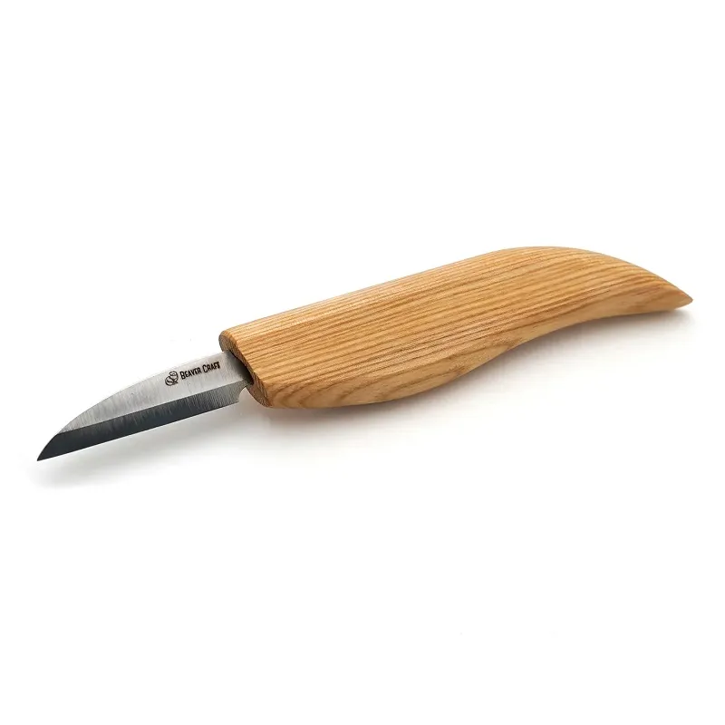 BeaverCraft C16 Big Roughing Wood Carving Knife with Ash Handle Cyclaire Knives and Tools
