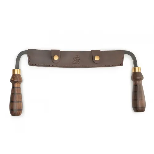 BeaverCraft DK4S Hand Forged Drawknife with Leather Sheath