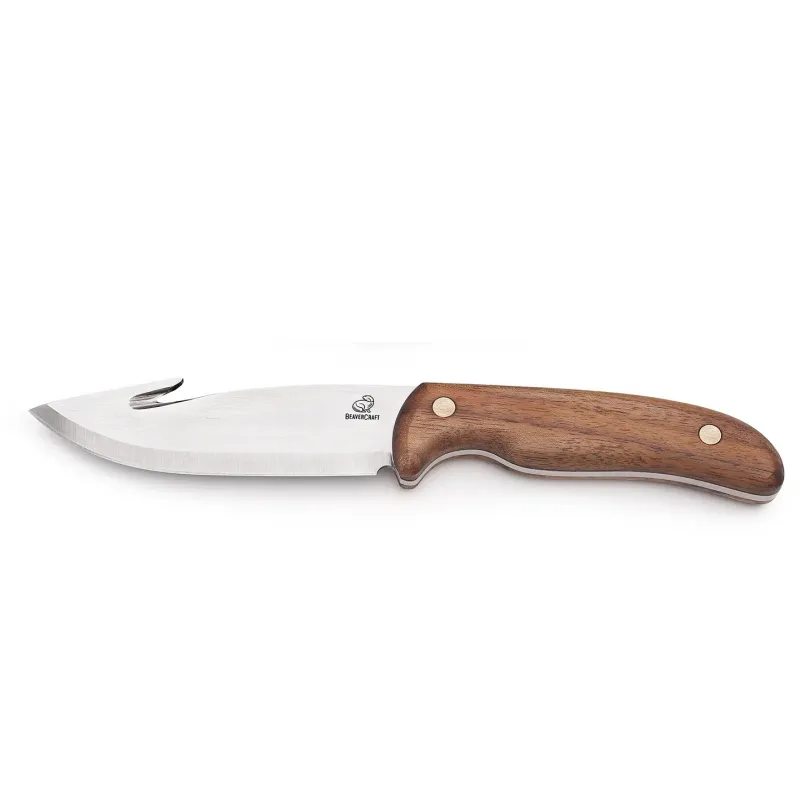 BeaverCraft GTK1 Gutting Knife - 4.92" X50CrMoV15 Stainless Steel Blade Leather Sheath Cyclaire Knives and Tools