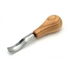 BeaverCraft P8A/14 Palm Size Short Bent Gouge - 14mm - Sweep No8