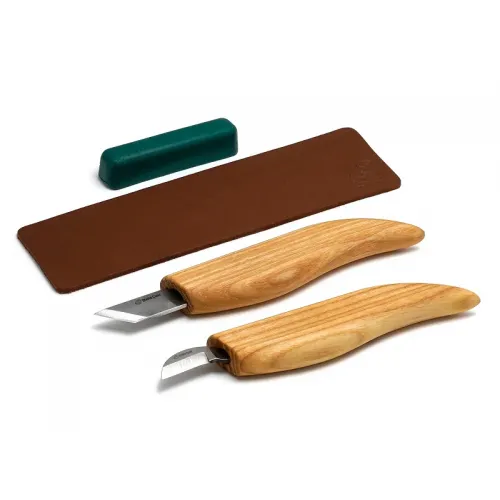 BeaverCraft S04 - 4 Piece Chip Carving Tool Set