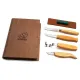 BeaverCraft Left Handed S43 Gift Set - 6 Piece Spoon and Kuksa Carving Set In A Book Case Cyclaire Knives and Tools