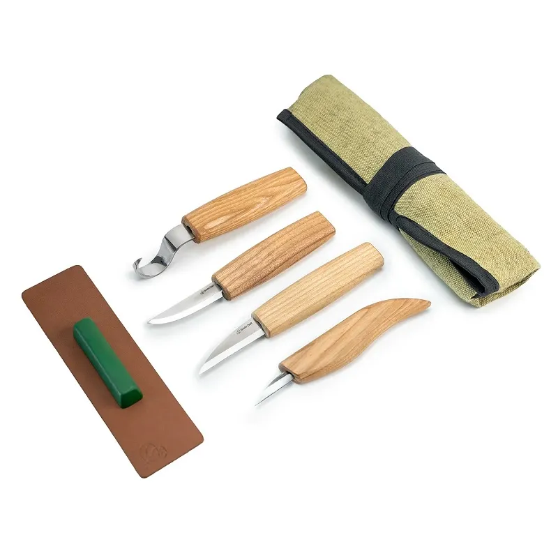 Beavercraft S48L Left Handed Wood Carving Tool Set for Spoon Carving Cyclaire Knives and Tools