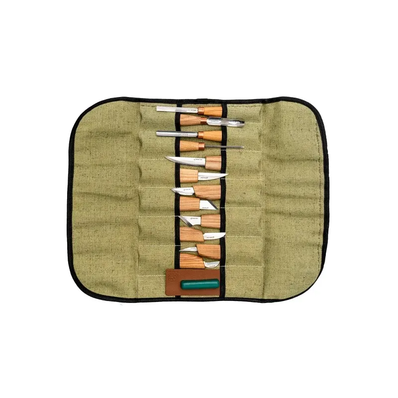 BeaverCraft S50 - 15 Piece Wood Carving Set Cyclaire Knives and Tools