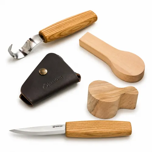 BeaverCraft Spoon and Walnut Kuksa Carving Bundle