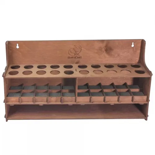 BeaverCraft Dark 20 Piece Wood Carving Knife and Tool Holder