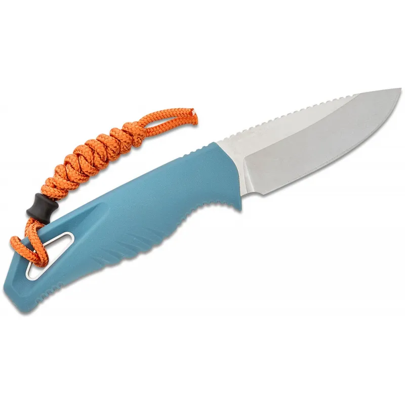 Benchmade 18050 Intersect Fixed Blade Knife - 2.68" CPM-MagnaCut Blade Depth Blue Santoprene Handle Cyclaire Knives and Tools