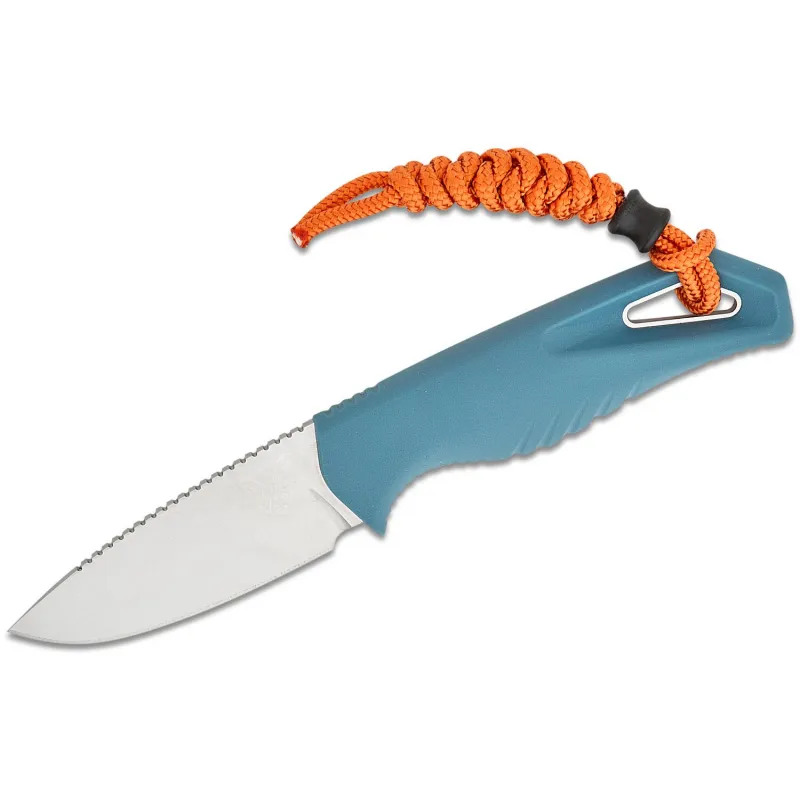Benchmade 18050 Intersect Fixed Blade Knife - 2.68" CPM-MagnaCut Blade Depth Blue Santoprene Handle Cyclaire Knives and Tools