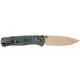 Benchmade 533TN-2601 Mini Bugout Folding Knife - 2.82" Elmax Stainless Steel Blade Taiga Green Handle Cyclaire Knives and Tools