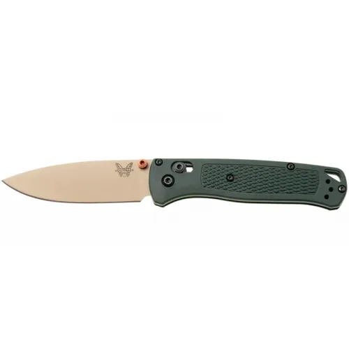 Benchmade 533TN-2601 Mini Bugout Folding Knife - 2.82" Elmax Stainless Steel Blade Taiga Green Handle