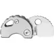 Bestechman Turtle Button Lock Keychain Folding Knife - 0.79" 14C28N Bead Blast Sheepsfoot Blade Steel Titanium Handle Cyclaire Knives and Tools
