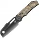 Bestech Nyrrdreki Folding Knife - 3.08" M390 Black DLC Cleaver Blade Black PVD Titanium Handle with Gold Dark Matter FatCarbon Inlay Cyclaire Knives and Tools