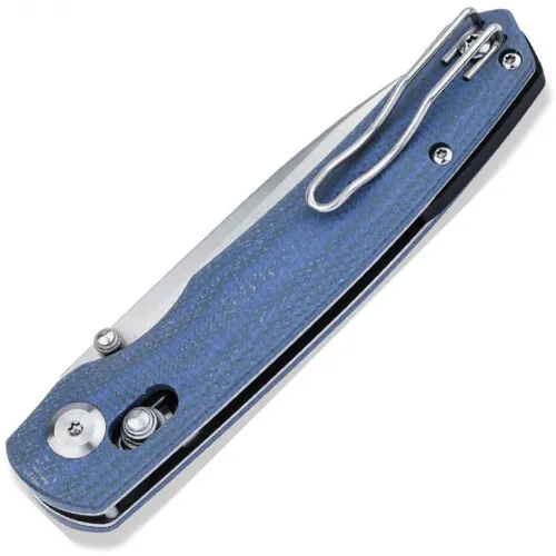 Boker Magnum Shango Folding Knife - 4.2" Stainless Steel Blade Blue Micarta Handle