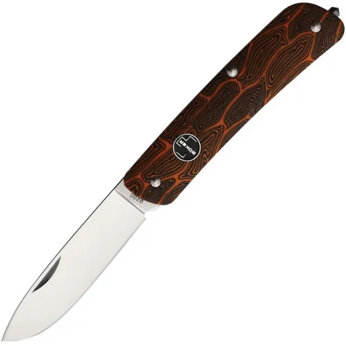Boker Plus UK EDC TechTool Pocket Knife - 2.8" 12C27 Blade Red Damast G10 Handle
