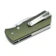 Boker Lefti Pocket Knife - 2.24" 12C27 Blade Green Aluminum Handle Cyclaire Knives and Tools