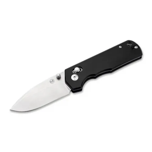 Boker Rockstub Folding Knife - 2.64" 440B Blade Black Elox Aluminum Handle