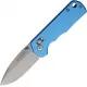 Boker Rockstub Folding Knife - 2.64" 440B Blade Blue Elox Aluminum Handle Cyclaire Knives and Tools