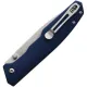Boker Magnum Deep Blue Canvas Pocket Knife - 3.54" Blade Blue Micarta Handle Cyclaire Knives and Tools